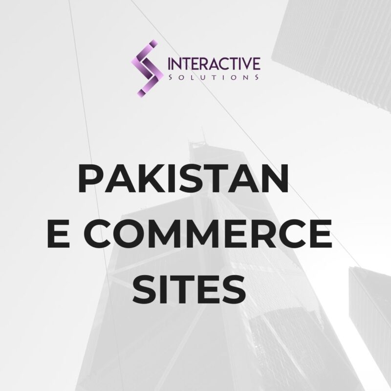 Pakistan E Commerce Sites
