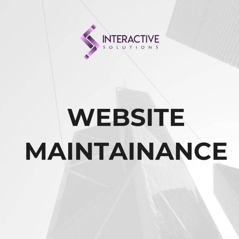 WEBSITE MAINTAINANCE