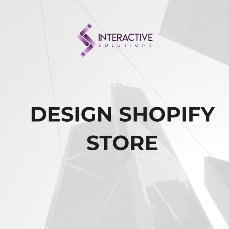 design shopify store