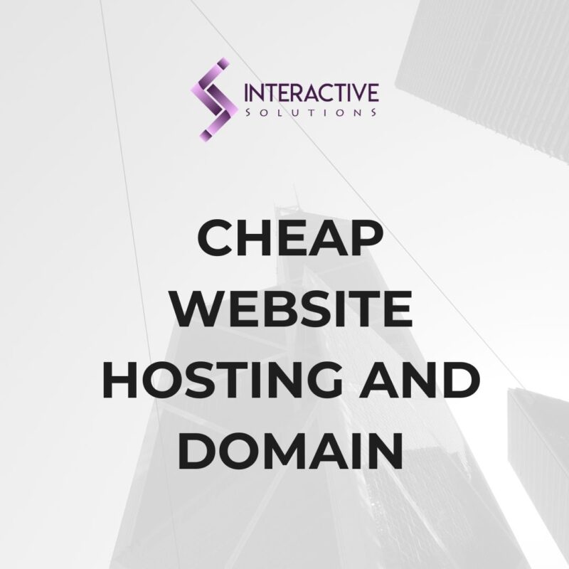 cheap website hosting and domain