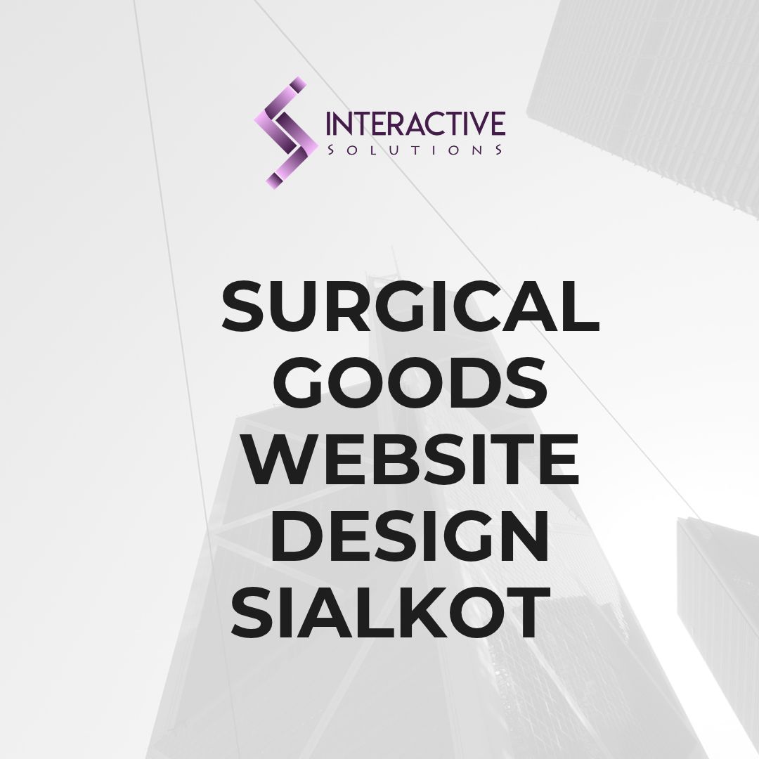 surgical goods website design sialkot